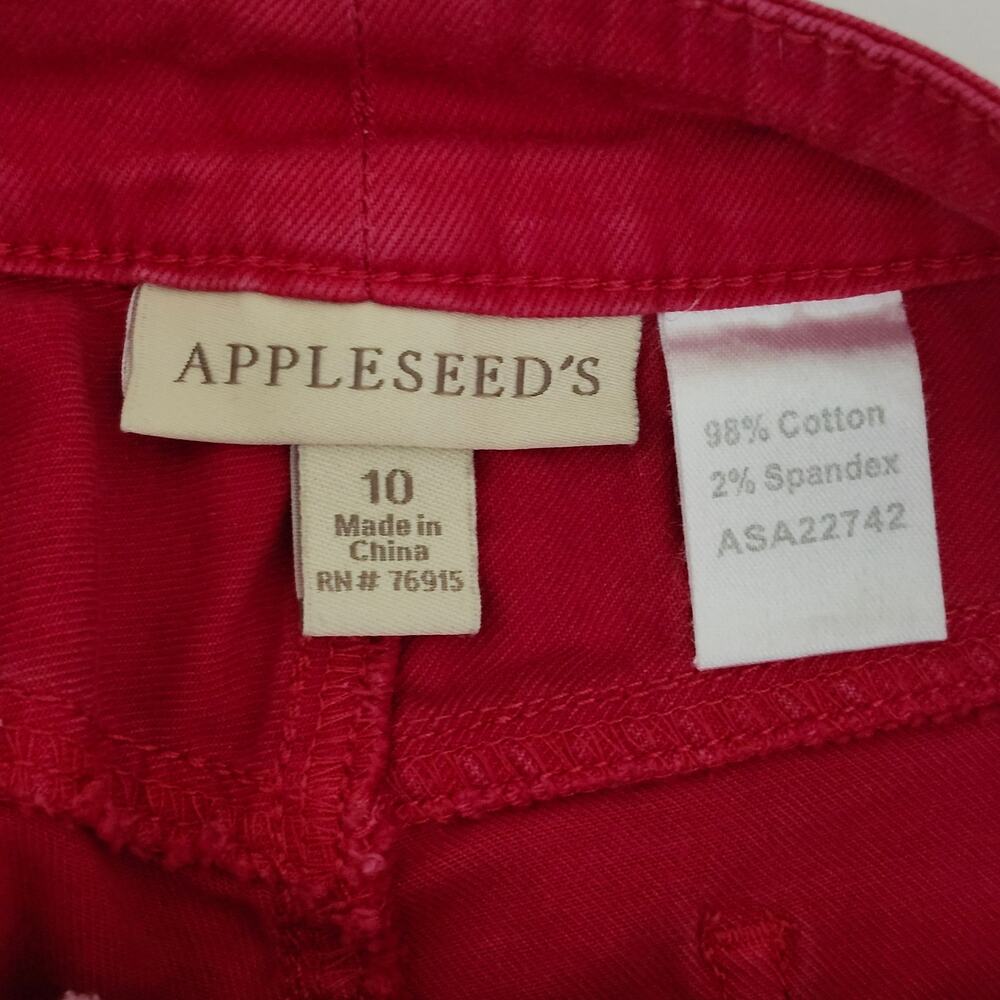 Appleseeds Red Classic 5 Pocket Jeans Size 10 - Picture 3 of 9
